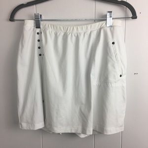 Jamie sadock white studded golf skort